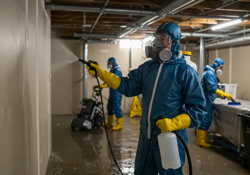 Basement Sanitization and Antimicrobial Treatment process in Lexington, TN